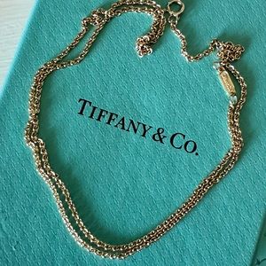 Tiffany & Co medium gold necklace